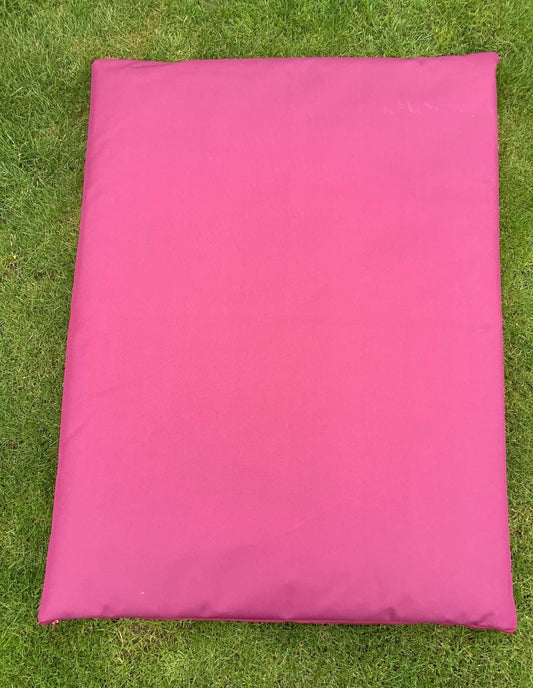 burgundy waterproof mat with filler 95cm x 70cm