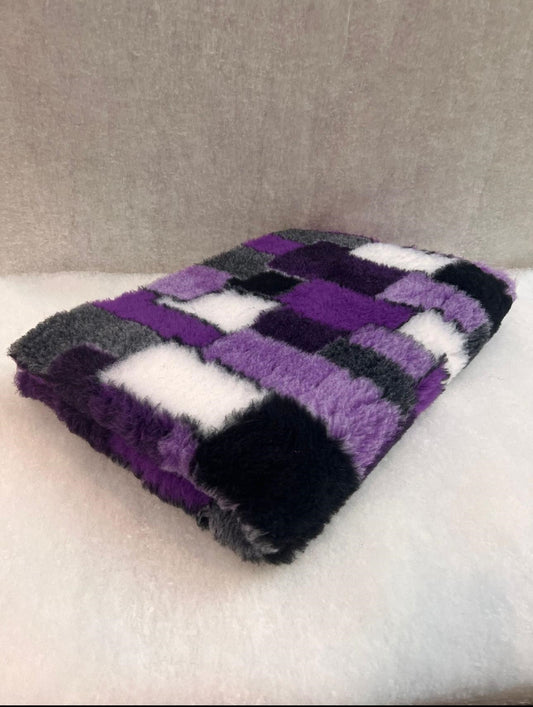 purple patchwork Vet Bedding 1mt x 1.5 Mtr